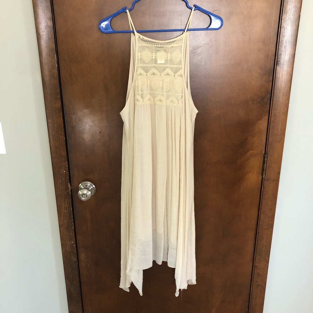 Boho summer dress lace detail size S